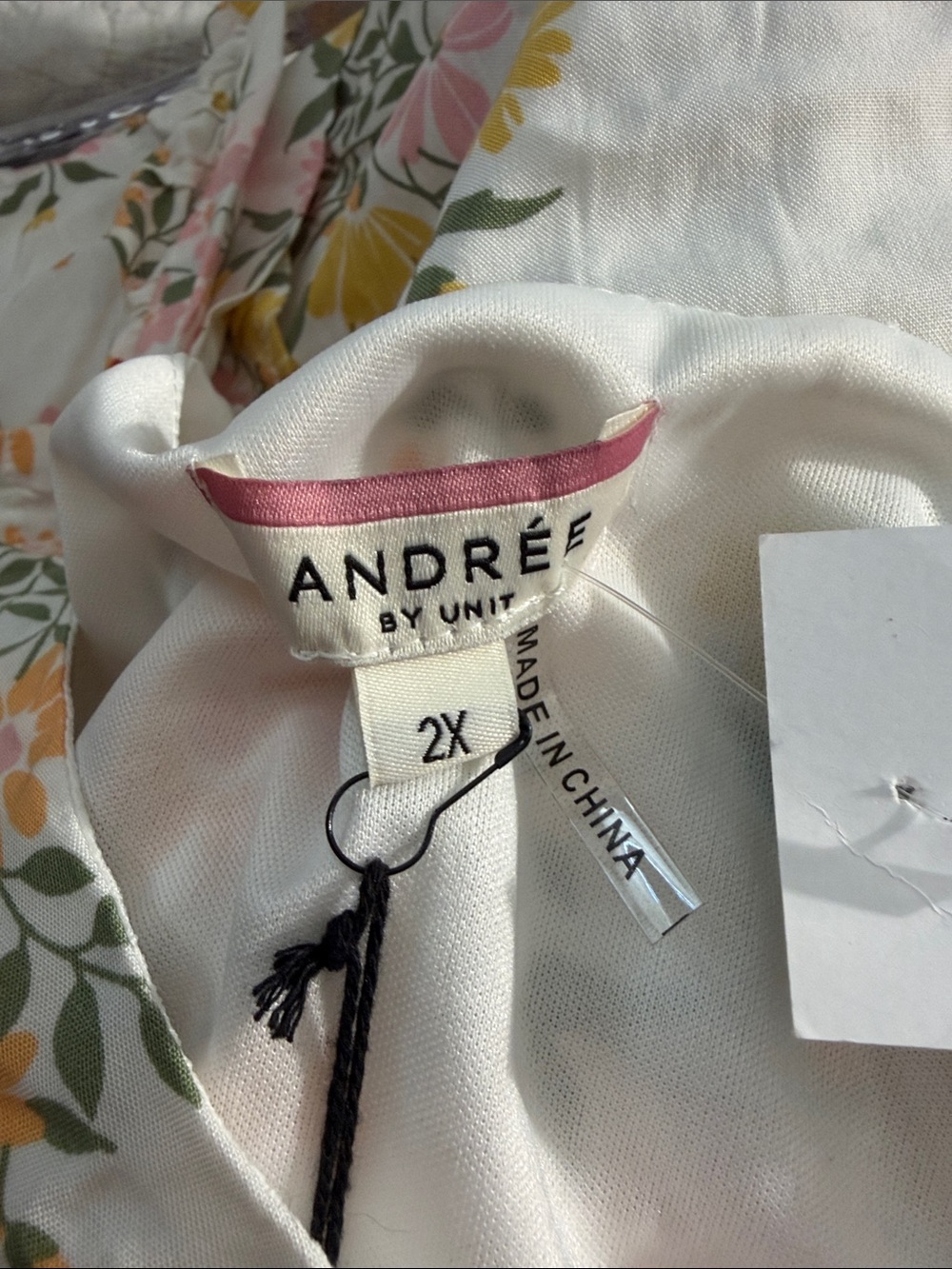 Andree by Unit Morning Sunrise Floral Mini Dress 2X NWT - Picture 7 of 8